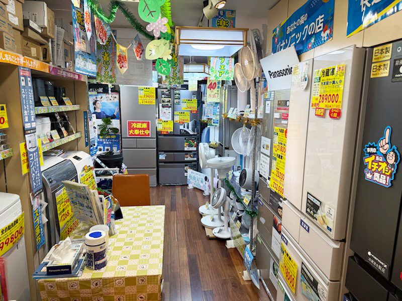 冷蔵庫を始めとしたさまざまな家電が充実しています