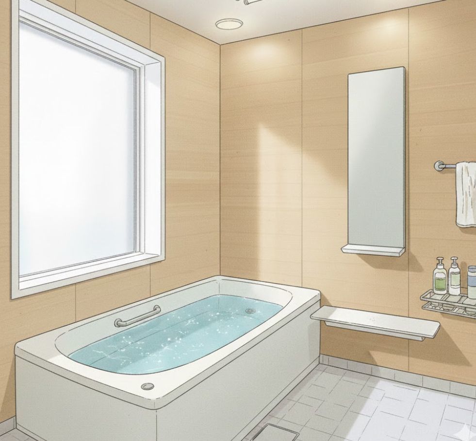 リフォーム後のキッチンのイラスト